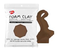 BOHS Argile à modeler marron - doux, moule, séchage à l'air - pour projets scolaires, Cosplay, faux four, matériaux pour Slime - 500 grammes