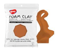 BOHS Argile Mousse Chocolat de Modélisation - Moelleuse, Douce, Autodurcissante - pour Projet Scolaire, Cosplay, Fausse Cuisson, Fournitures de Slime - 1,1 Lbs/ 500 Grammes