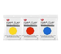 BOHS Argile mousse primaire (rouge, bleu, jaune), 3 pièces de 1,5 kg - Squishy, douce, séchage à l'air libre - pour projets scolaires, cosplay, fausse pâtisserie, fournitures de slime