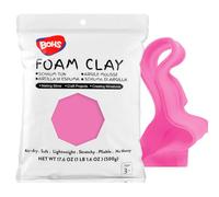 BOHS Argile Mousse Rose de Modélisation - Moelleuse, Douce, Autodurcissante - pour Projet Scolaire, Cosplay, Fausse Cuisson, Fournitures de Slime - 1,1 Lbs/ 500 Grammes