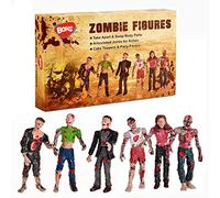 BOHS Figurines Zombie Poupées d'action Jouets - Articulé Articulé Modèle de Miniature - 4 Pouces - Lot de 6