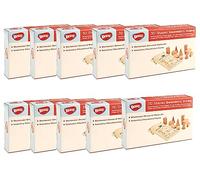 BOHS Jeu de devinettes de Formes 3D Coffret de 10 boîtes - Figurines géométriques Miniatures Solides - Jouets Montessori en Bois - À partir de 3 Ans