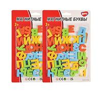 BOHS Lettres Magnétiques Russe - Jouet Educatif pour Enfants, Aimants pour Réfrigérateur, Pack de 2 pour Lettres Répétées