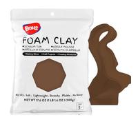 BOHS Pâte à modeler en mousse brune - Souple, sèche à l'air - pour projet scolaire, Cosplay, Faux pâtisserie, Fournitures pour slime - 500 grammes / 1,1 livres