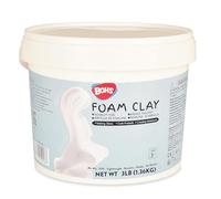 BOHS Pâte à modeler mousse Pro blanche, autodurcissante, 1,36 kg | Seau refermable; texture extra-fine, faible retrait, sans fissures ni résidus; cosplay, figurines et décorations