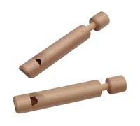 Bohue Lot de 2 sifflets coulissants en bois pour enfants, surface lisse, portable, fournitures de fête, jouets de fête pour enfants