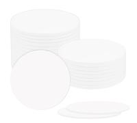 BOHUIZ Lot de 20 étiquettes NFC - 25 mm - Autocollants NFC - Réinscriptibles - Cartes NFC Ntag215 - Compatible avec TagMo et Amiibo (blanc)