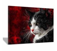 BOHUO Animal Moderne Impression sur Toile Moderne photos peintures sur toile Décoration murale pour le salon,Décorations d’intérieur(Or 23)-30x40cm Encadrée