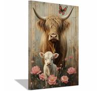 BOHUO Impression sur Toile Animal,Tableau Decoration Murale, Fleurs Tableau Affiche Murale ImpriméS Pour Salle Bain Chambre Coucher(Argent 69)-30x40cm Encadrée
