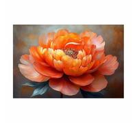 BOHUO Tableau décoratif nature Impression sur toile colorée Brillant Tableau Art Décoratif Muraux Décoration Chambre Art - Printemps - Nature(Orange 13)-50x70cm Sans cadre