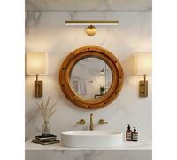 Boïa - miroir hublot en bois massif de manguier