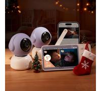 BOIFUN 2K 5" Babyphone 2 Caméra avec Application Telephone, Rotation à 360°, Surveillance des Mouvements & Suivi Automatique, Détection de Zone Personnalisée, Zoom 4X