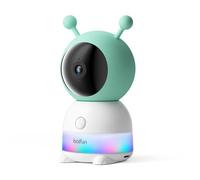 BOIFUN 2K Babyphone Camera, Veilleuse Colorée, Supporte Téléphone et Moniteur, Rotation à 360°, Détection de Mouvement, Suivi Automatique, ABS de Sécurité