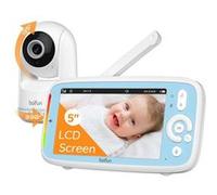 BOIFUN 5 Babyphone Camera, 360° Vision Nocturne Infrarouge Invisible, Barre de Volume, 3050mAh, Animaux Domestiques et Personnes Âgées, Pas de WiFi G