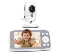 BOIFUN 720P Babyphone Camera, Écran IPS, Vision Nocturne Infrarouge Invisible, Zoom 3X, Détection de Température, VOX, Pas de WiFi (Mise À Jour De La Version)