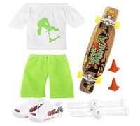 boiler Finger Skateboard Set - Finger Trottinette Set avec Finger Skateboard, Chaussures, Pantalon et Accessoire | Skate Doigt Jouets Cadeau pour Enfant
