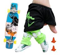 boiler Finger Skateboard Set - Finger Trottinette Set avec Finger Skateboard, Chaussures, Pantalon et Accessoire | Skate Doigt Jouets Cadeau pour Enfant