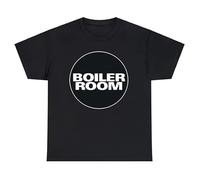 Boiler Room DJ Techno Boiler Letter Casual T-Shirt Hip Hop Casual Fashion Man T Shirt Electronic Music Streetwear Daily Tshirt Black L