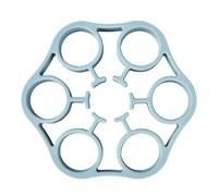 Boiling Egg Rack, Steaming Silicone Egg Holder Tray, Food-Grade Heat Resistant Cooking Stand for Pot Pressure Cooker Accessories, Kitchen Gadgets Utensils Organizer 6.18x6.18x0.79 Inches