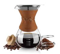 BOILMERIT Machine à café en verre pour-over de 800 ml avec filtre et support