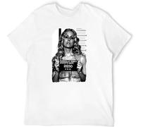 BOINAITS Baby Mugshot Devils Rejects Horror Movie T-Shirt Cotton White L