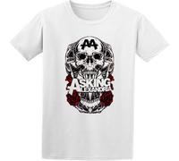 BOINAITS Men's Asking Alexandria Shadow Cotton T Shirt White 3XL