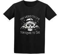 BOINAITS Men's Hunter Thompson Too Weird to Live Fear and Loathing in Las Vegas Cotton T Shirt Black L