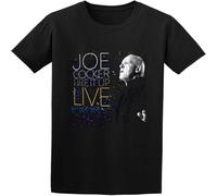 BOINAITS Men's Joe Cocker Fire It Up Live Cotton T Shirt Black M