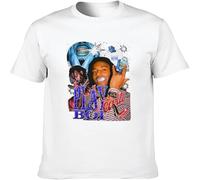 BOINAITS Men's Playboi Carti Cotton T Shirt Casual Graphic Tops White M