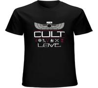 BOINAITS The Cult Love Symbols Casual Custom Short Sleeve Cotton T Shirt Black S