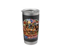 Boire comme un Boricua Gobelet isotherme en acier inoxydable double paroi
