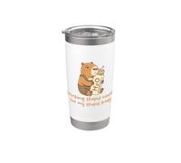 Boire de l'eau stupide pour mon corps stupide drôle Capybara Meme Gobelet isotherme en acier inoxydable double paroi