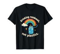 Boire des arcs-en-ciel non en plastique durable Eco Graphic T-Shirt