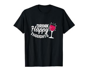 Boire des pensées heureuses T-Shirt Graphique avec Valeur