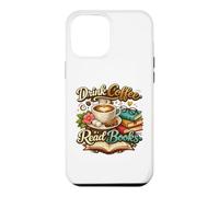 Boire du café Lire des Livres Coque pour iPhone 12 Pro Max