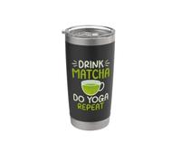 Boire du matcha Do Yoga Repeat Matcha Gobelet isotherme en acier inoxydable double paroi