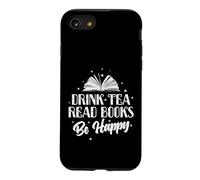 Boire du thé Lire des Livres Be Happy Read Coque pour iPhone SE (2020) / 7/8