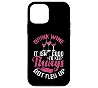 Boire du vin Il n'est Pas Bon de Garder Les Choses en Bouteille Coque pour iPhone 12 Mini