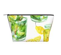Boire Un Cocktail Glace Au Citron, Trousse de Toilette Trousse de Maquillage Sac à cosmétiques Trousse de Toilette de Voyage Portable