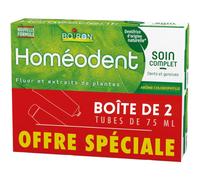 Boiron Homéodent Soin Complet Dents Et Gencives Arôme Chlorophylle Tubes 2x75ml