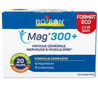 BOIRON Mag'300 + fatigue générale nerveuse et musculaire 160 comprimés