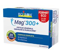 Boiron Mag'300+ Magnésium Contre La Fatigue Générale/Nerveuse/Musculaire 160 Comprimés
