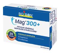 Boiron Mag'300+ Magnésium Contre La Fatigue Générale/Nerveuse/Musculaire 80 Comprimés