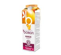 Boiron Purée de mangue 100 % fruits sans sucre ajouté, arômes, colorants ou conservateurs - Parfait pour les cocktails, les desserts, la pâtisserie et la crème glacée - 1 litre