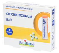 Boiron Vaccinotoxinum 15CH granules homéopathiques unidose Globule(S) Homéopathique(S) 3x4 g