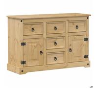 Bois 1 PC Buffet bas/Cabinet/Commode moderne avec stockage Corona 112x40x75 cm bois massif de pin bb3796