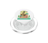Bois Assieds-Toi Et Transforme Calme Intérieur Rétro PopSockets PopGrip pour MagSafe