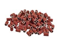 Bois Bande Ensemble de tambours de ponçage grain 80, 100 et 120 avec mandrins de ponçage et bandes abrasives for outils rotatifs.(62pcs 80 Grit 1l4)