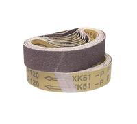 Bois Bande Lot de 10 bandes abrasives 330 x 30 mm A/O 1,18 x 13 pouces for ponceuse à bande pneumatique portable(P120 x 10 pcs)