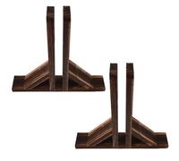 Bois Base de Clôture Support Robuste pour Jardin, 2 Pièces | Écran D’intimité et Treillis, Assemblage Simple, Style Rustique, Usage Jardin